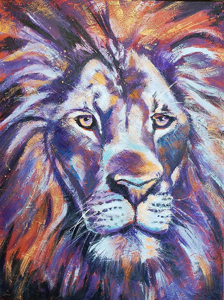 Colorful King by Renee Schneider