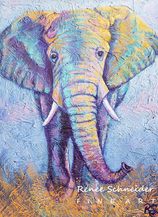 Purple Pachyderm by Renee Schneider