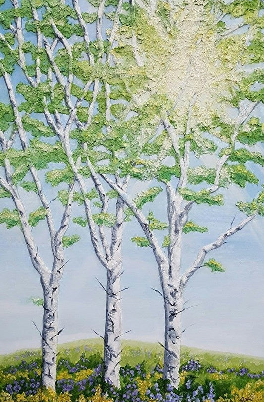 Spring Birch by Renee Schneider