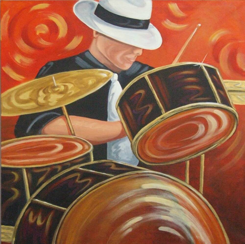 Swing Time Drummer by Renee Schneider