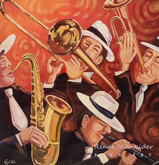 Swing Time Players by Renee Schneider
